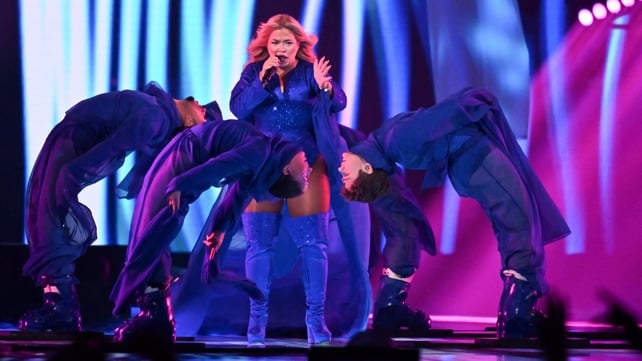 Denmark's Sissal brought the party to Basel with her electro-pop banger Hallucination.
