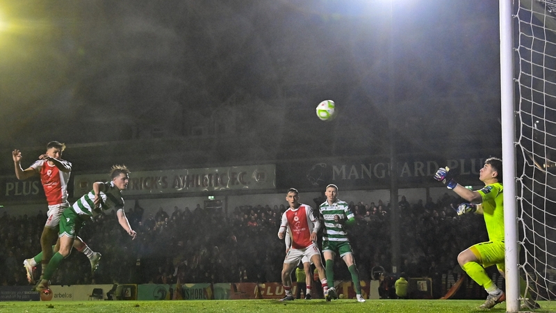 Joe Redmond scored a late equaliser in the previous meeting between St Patrick's Athletic and Shamrock Rovers