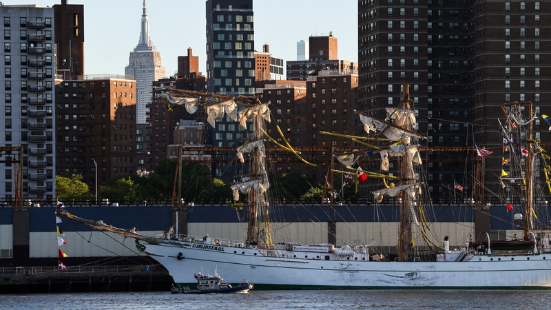 The Mexican Navy said no rescue operations were needed because no one fell into the water