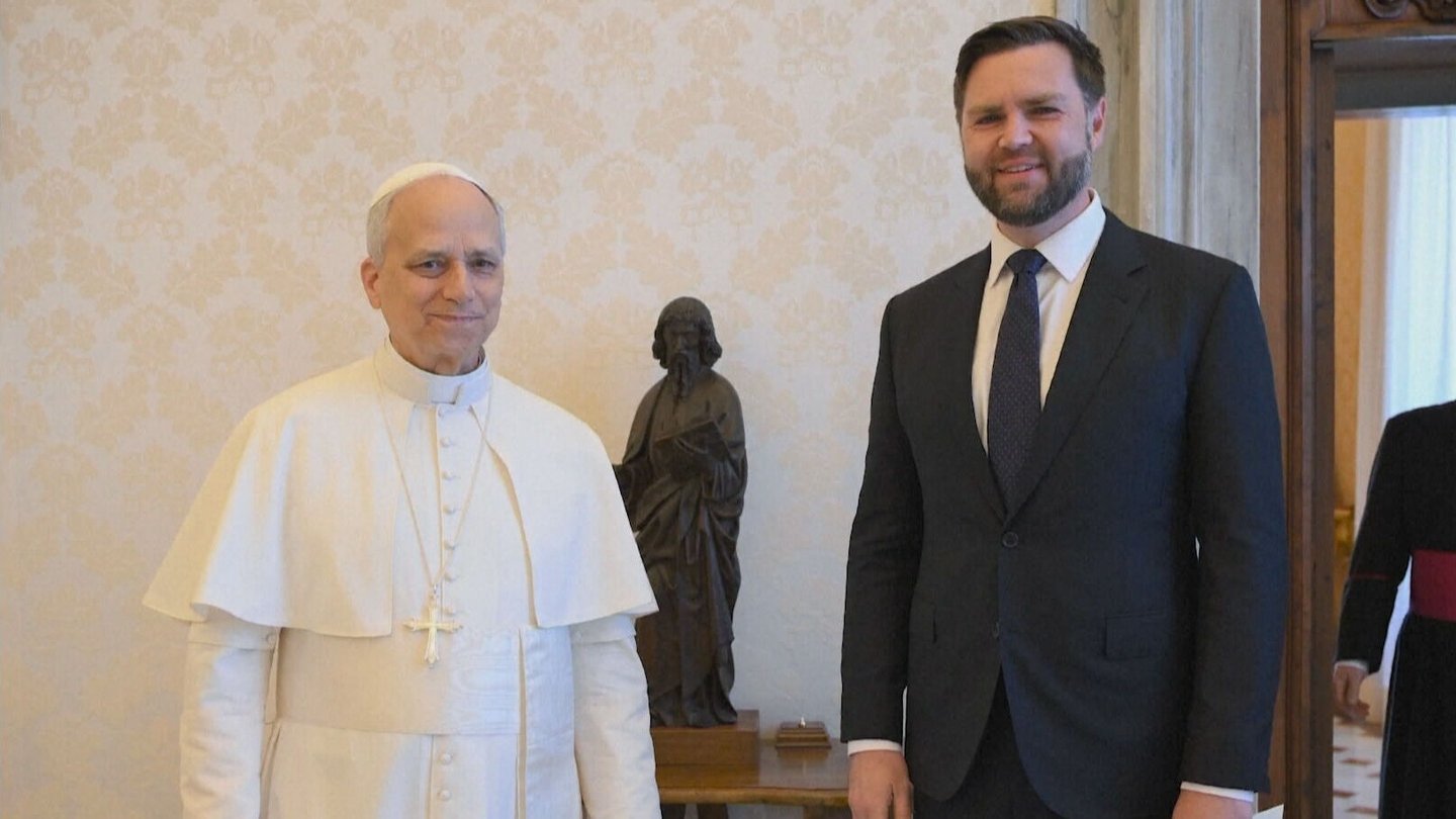 Pope Leo XIV receives US Vice President JD Vance