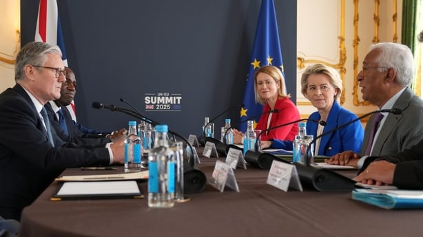 Keir Starmer and Ursula von der Leyen at the summit