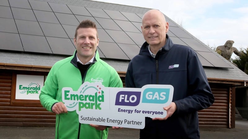 Charles Coyle, Managing Director of Emerald Park, and John Rooney, Managing Director of Flogas Ireland.