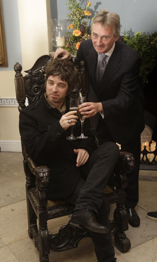 Noel Gallagher and Lord Henry Mount Charles, 2008. PA Images.