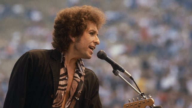 Bob Dylan at Slane Castle, 1984. Photo by NUTAN/Gamma-Rapho via Getty Images