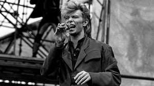David Bowie performing at Slane Castle, 1987. Photo by Independent News And Media/Getty Images.