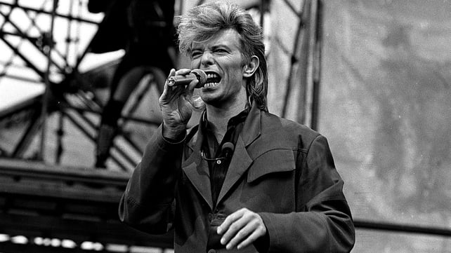 David Bowie performing at Slane Castle, 1987. Photo by Independent News And Media/Getty Images.