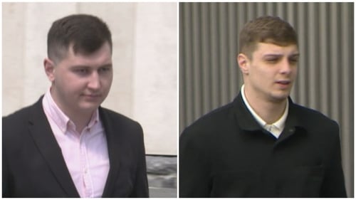 Otniel Ricardo Clejan (L) and Viorel Doroscan (R) were found guilty of the murder of Mahamud Ilyas
