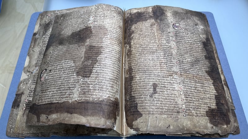 The Book of Leinster will be available to view until mid-August in Trinity College, Dublin
