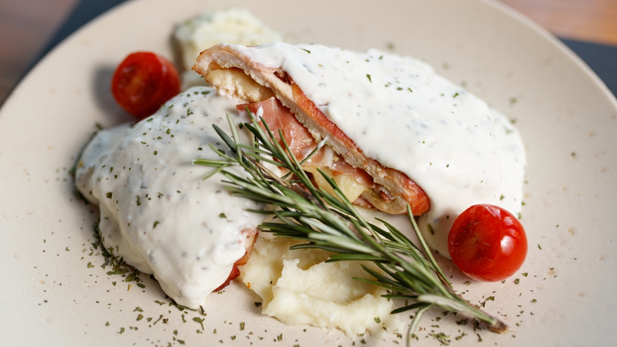 Musical Menu | Chicken stuffed with Herby Mascarpone