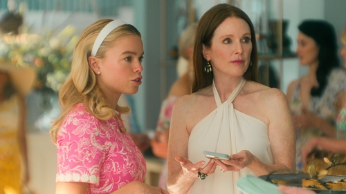 Milly Alcock as Simone and Julianne Moore as Michaela in Sirens