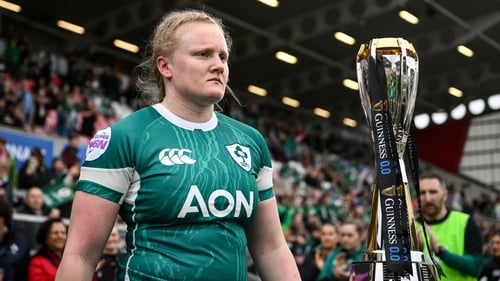Aoife Wafer before the Women's Six Nations clash against France at Kingspan Stadium