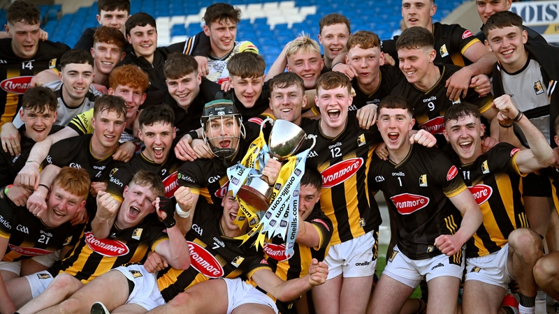 Kilkenny players celebrate after their side's victory
