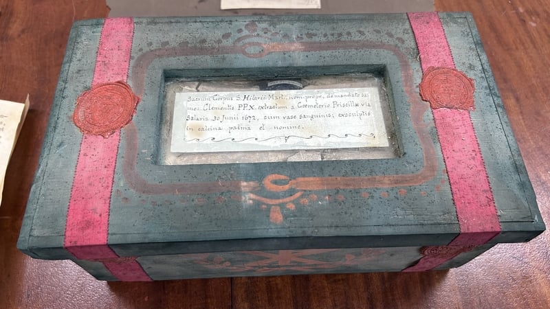 The surprise discovery of a vial of blood of Saint Hilarii was found by a group of students