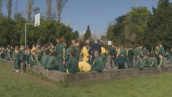 Children in a school yard (2005)