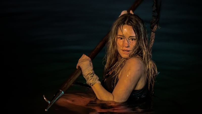 Hassie Harrison shows all her action hero chops as Zephyr