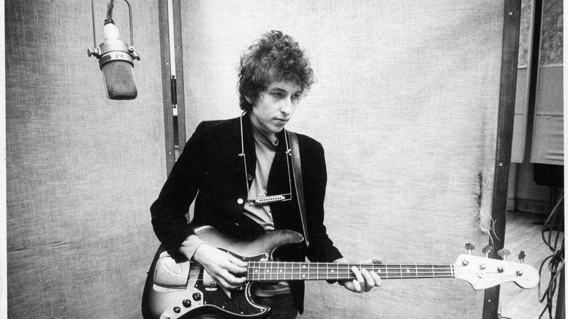 Bob Dylan recording Bringing It All Back Home in Columbia's Studio A, New York in 1965. Photo: Michael Ochs Archives/Getty Images