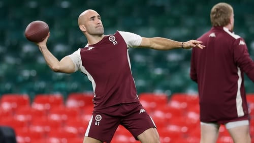 Maxime Lucu at the Principality Stadium on Friday afternoon