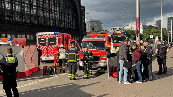 A spokesman for the Hamburg fire department said that 12 people had been injured in the attack
