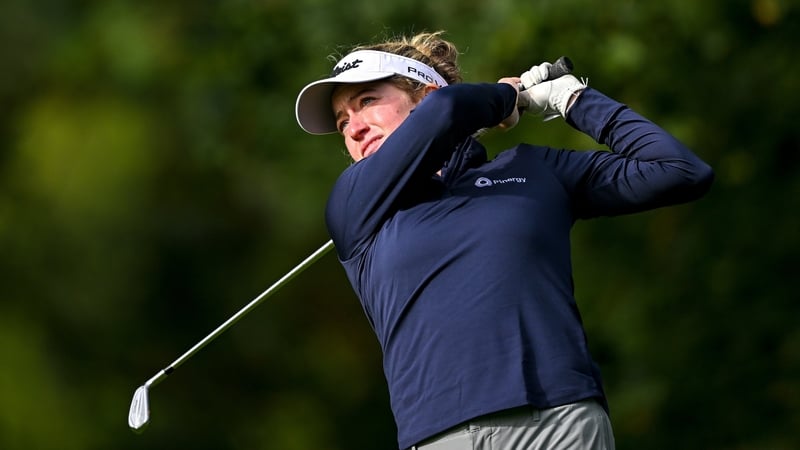 Anna Foster is seven shots adrift of the leader at the halfway mark