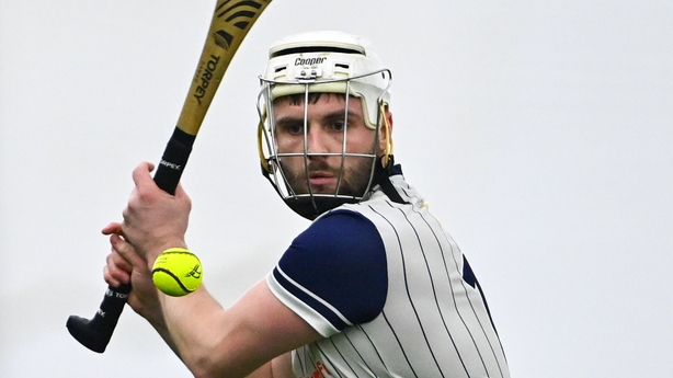 David Mangan of New York during the Connacht Hurling League Cup final match between New York and Mayo at University of Galway Connacht GAA AirDome in Bekan, Mayo.