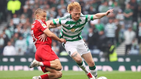 Liam Scales in action in Saturday's Scottish Cup final