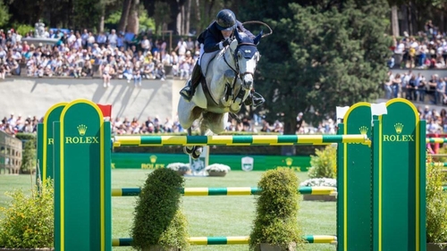 Cian O'Conor and Iron Man just missed out on becoming the sixth Irish winners in 92 years at the Rome Grand Prix
