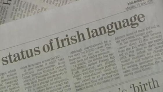 Status of Irish language - recognition in the EU (2005)