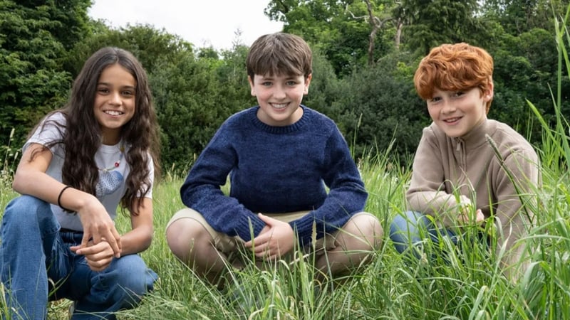 (L-R) New Harry Potter stars Arabella Stanton, Dominic McLaughlin, and Alastair Stout Photo: Aidan Monaghan/HBO