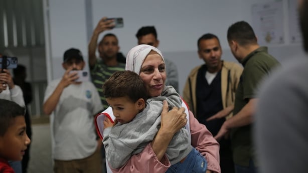 GAZA STRIP, GAZA MAY 27: Palestinian medical staff are being evacuated from Al-Awda Hospital in Tel al-Zater, northern Gaza, to its branch in the Nuseirat Refugee Camp in central Gaza, following evacuation warnings by Israeli forces, on May 27, 2025. Over 30 healthcare workers were transferred via a