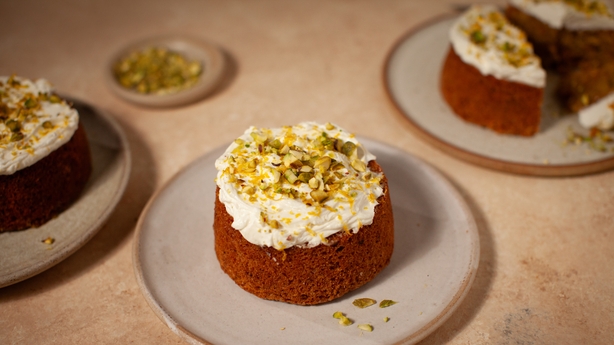 Amalfi lemon olive oil and pistachio cake with yoghurt