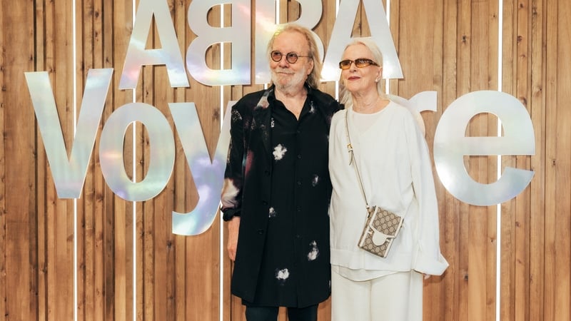 Benny Andersson and Anni-Frid Lyngstad at the purpose-built ABBA Arena, located at the Queen Elizabeth Olympic Park, London, for an event to mark ABBA Voyage's third anniversary. Photo credit: ABBA Voyage/PA Wire