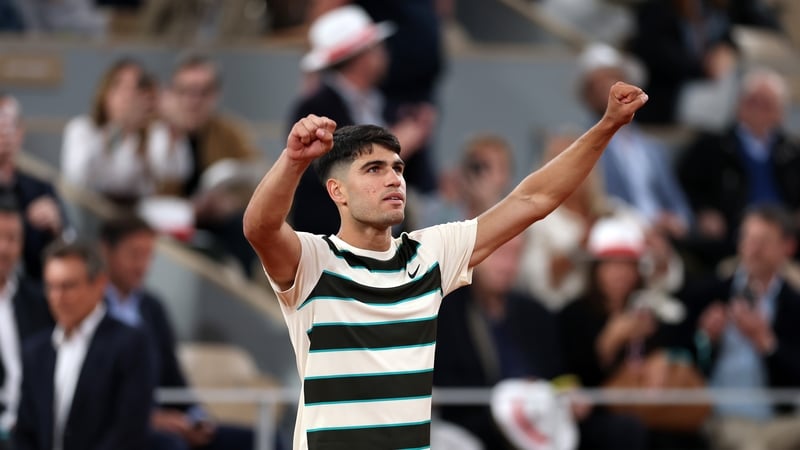 Carlos Alcaraz dropped just three games in the final two sets