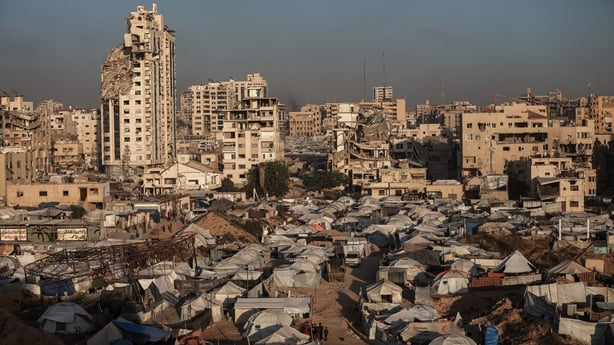 GAZA STRIP - MAY 28: Palestinians living in makeshift tents on the coast struggle amid starvation and Israeli blockade in Gaza Strip on May 28, 2025. Palestinians in the Gaza Strip, deprived of the most basic needs such as shelter, food and clean water, are struggling to survive under extremely diff