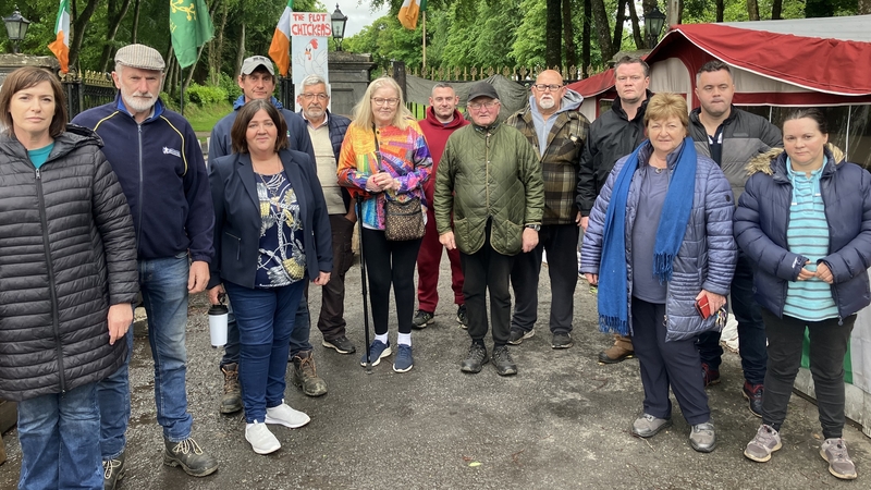 Dundrum locals have maintained a 24/7 presence at the hotel gates for a year