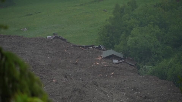 The village was largely destroyed in the massive glacier collapse