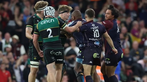 Jefferson Poirot was suspended for grabbing Northampton Saints' Henry Pollock by the throat