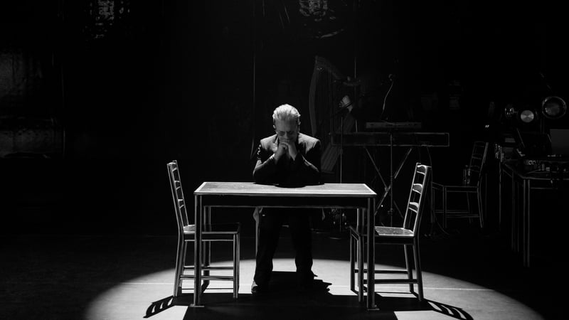 This is a Bonologue that obeys all the conventions of a stage production, but this being Bono, it is also a folk mass and a sermon