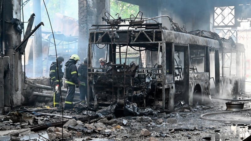 Kharkiv region's main city came under a Russian drone attack overnight