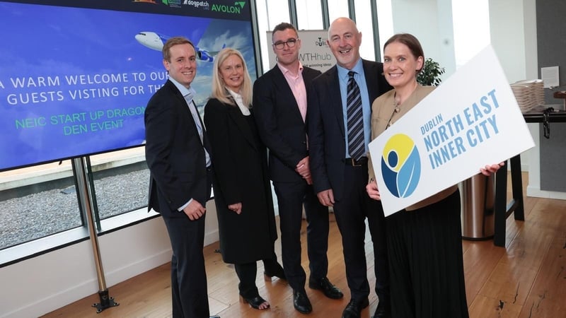 Fionn Crowley, Chair of Avolon's CARE Committee; Martina Fitzgerald, CEO of Scale Ireland; Paddy Andrews, Professor Thomas Cooney, TU Dublin and Olivia Brody, Programme Manager at NEIC Dublin