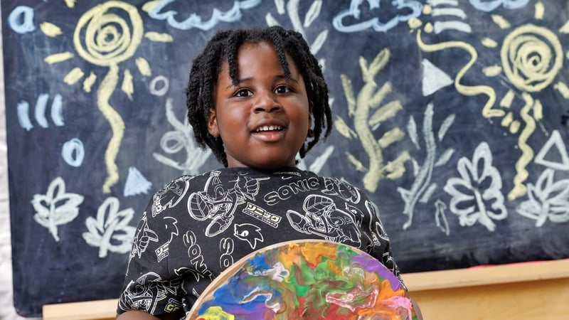 Helium Arts participant David Osaseyi, aged 4