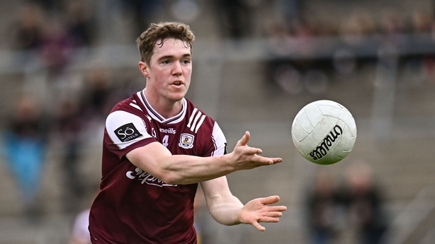 20 April 2025; Jack Glynn of Galway before the Connacht GAA Football Senior Championship semi-final match between Galway and Roscommon at Pearse Stadium in Galway. Photo by Piaras Ó Mídheach/Sportsfile