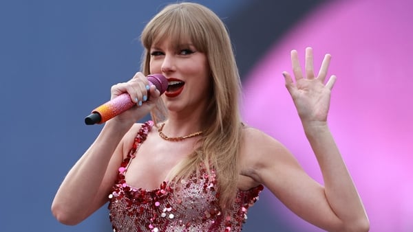 Taylor Swift on stage at the Aviva in June 2024