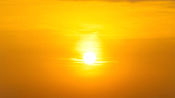 Global warming, Global boiling, from the climate crisis and the catastrophic heatwave, Climate change, the sun and burning Heatwave hot sun