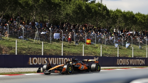 Oscar Piastri in action at the Circuit de Barcelona-Catalunya