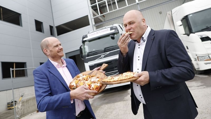 Joe Manning, Commercial Director of Tesco Ireland with Mark Mc Caffrey, CEO of Crust and Crumb in Co Cavan
