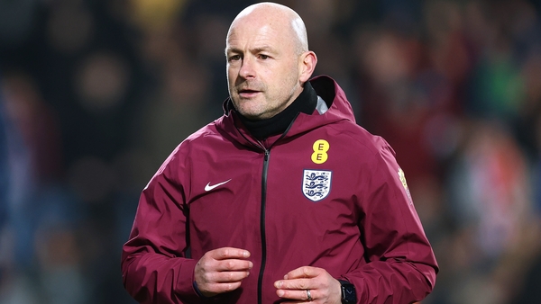 WEST BROMWICH, ENGLAND - MARCH 24: Lee Carsley, head coach of England, takes part in the pre-match warm-up before the Men's U21 international match between England and Portugal at The Hawthorns on March 24, 2025 in West Bromwich, England. (Photo by Dan Is