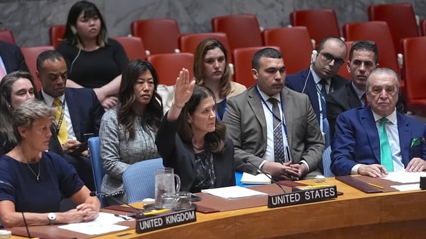 NEW YORK, UNITED STATES - JUNE 04: The United States again vetoes a U.N. Security Council resolution calling an 'immediate, unconditional and permanent ceasefire' between Israel and Hamas on June 04, 2025, in New York City, United States. (Photo by Selcuk Acar/Anadolu via Getty Images)