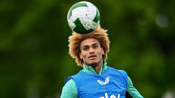 2 June 2025; John Joe Patrick Finn during a Republic of Ireland training session at the FAI National Training Centre in Abbotstown, Dublin. Photo by Seb Daly/Sportsfile