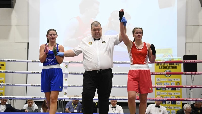 Grainne Walsh declared the winner at 65kg