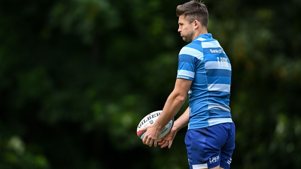 2 June 2025; Ross Byrne during a Leinster Rugby squad training session at UCD in Dublin. Photo by Shauna Clinton/Sportsfile